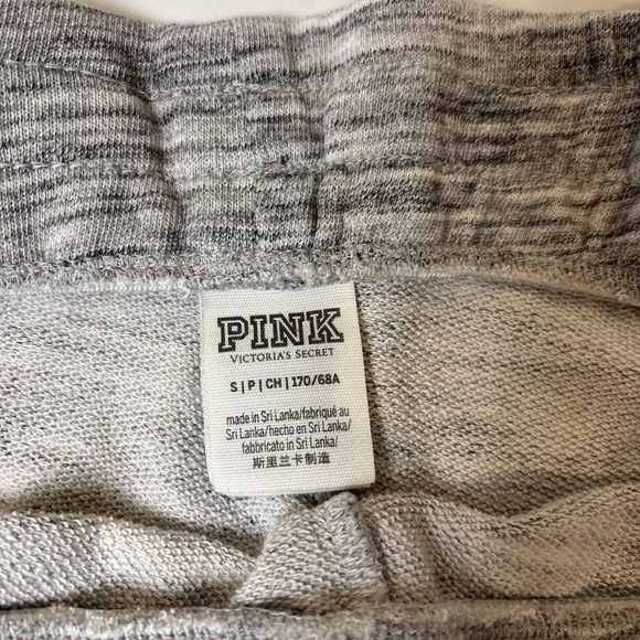 Victoria Secret PINK Mini Booty Sweat Shorts Gray Black Trim Size Small - Picture 6 of 8